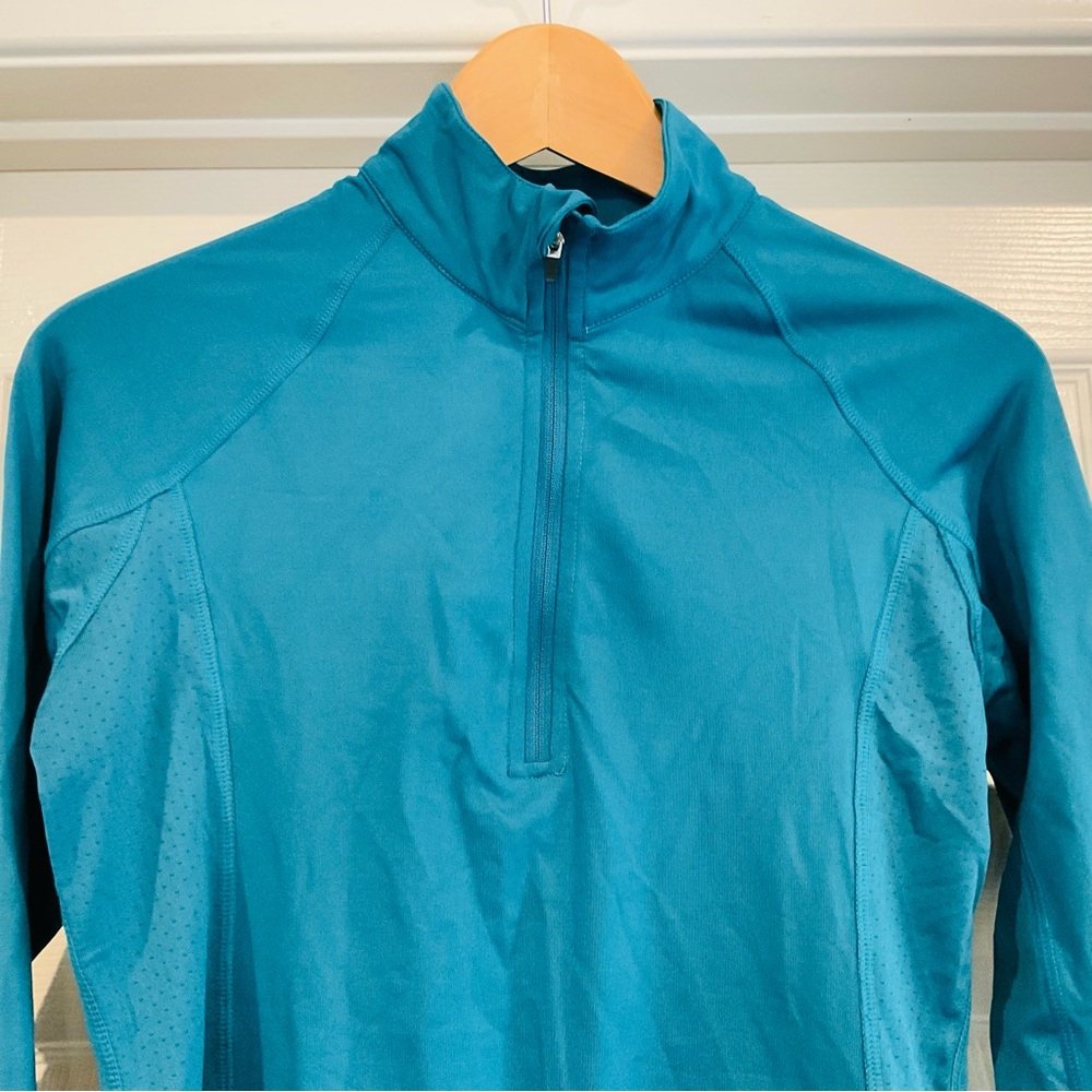 NWOT Runningskirts.com Women’s L Teal Half Zip Pullover Long Sleeve Running Vent - Picture 2 of 11